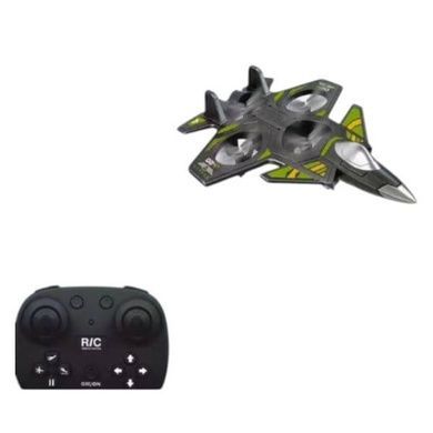 Самолет на радиоуправлении Истребитель toy airplane AND JX2085 Черный с салатовым