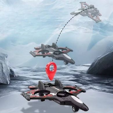 Самолёт истребитель на радиоуправлении M33 Черный с красным