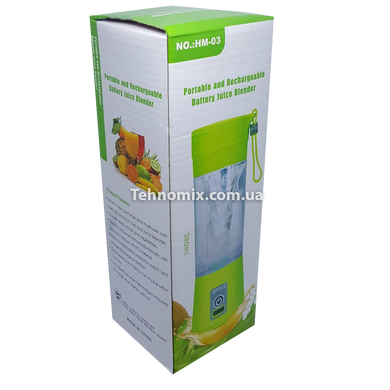 Блендер Smart Juice Cup Fruits USB Фиолетовый 4 ножа