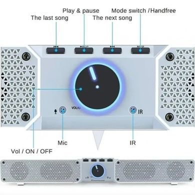 Bluetooth-колонна з панеллю управління Sundbar Q10 білий