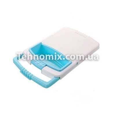 Кухонная разделочная доска на раковину Dish washing 3 в 1 Голубая