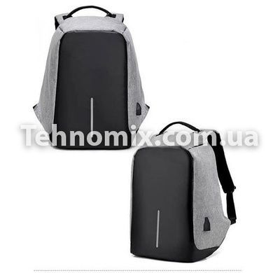 Рюкзак протикрадій Bobby Anti-theft with USB port 17" Сірий
