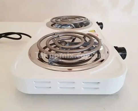 Плита электрическая на две комфорки Double Hotplate BOKO H-003L,2000W Белая