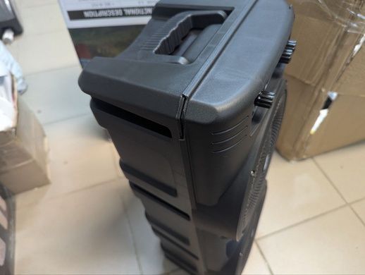 УЦІНКА! Колонка з дротовим мікрофоном і ручкою Bluetooth Wireless Speaker TTD-2807 Чорна