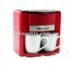 Кавоварка крапельна Domotec MS-0708 на 2 чашки 500Вт Червона