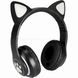 Бездротові Bluetooth навушники з котячими вушками STN-28 Чорні