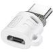 Адаптер перехідник XO NB256G Micro to Type-c adapter Білий