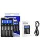 Зарядний пристрій-Power Bank для 18650/ 26650/ 21700/ 26700/ AA LiitoKala Lii-K4 Чорне