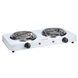 Плита электрическая на две комфорки Double Hotplate BOKO H-003L,2000W Белая