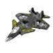 Самолет на радиоуправлении Истребитель toy airplane AND JX2085 Черный с салатовым
