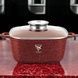 Кастрюля квадратная с антипригарным покрытием и крышкой 24см 4,5л Тор Kitchen ТК00055 Красная