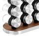Карусель для специй 16 отсеков Stainless steel and wood Серебро