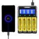 Зарядний пристрій-Power Bank для 18650/ 26650/ 21700/ 26700/ AA LiitoKala Lii-K4 Чорне