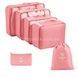 Набор органайзеров для хранения вещей дорожный 8 шт Travel storage bag XL-940 Розовый