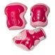 Ролики дитячі розсувні з повним комплектом захисту 30-33 Happy Pink Світло-рожеві
