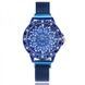 Часы женские с каучуковым ремешком Classic Diamonds Фиолетовые