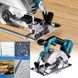 Пила акумуляторна циркулярна +2 акумулятора 128V BL Синя