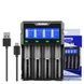 Зарядний пристрій-Power Bank для 18650/ 26650/ 21700/ 26700/ AA LiitoKala Lii-K4 Чорне
