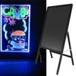 Дошка для малювання Fluorescent Board With Stand 50*70 на стійці c фломастером і серветкою
