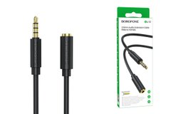 Аудио-кабель BOROFONE BL12 3.5 audio extension cable male to female 1m Black