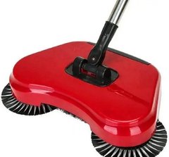 Механическая щётка-веник швабра для уборки Sweep drag all in one Rotat Красная