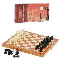 Шахи дерев'яні 3в1 (нарди, шашки, шахи) Chess C36819