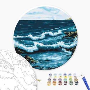 Картина за номерами Океанські хвилі (Розмір L) RC00050L