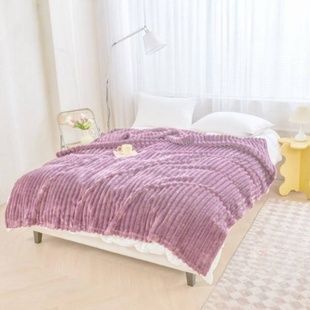 Плед Королівський шарпей 180х200см рельєфний смужку 4,5см 32064 Малиновий