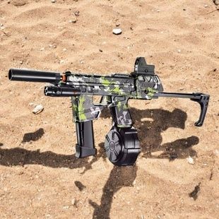 Ігровий акумуляторний автомат з підсвічуванням і глушником стріляє орбізами F 917-2 Чорний із зеленим
