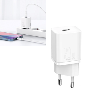 Зарядний пристрій Baseus Super Silicone PD Charger 20W (1Type-C)