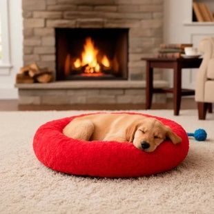 Лежанка для домашніх улюбленців 55&times;50см Pet Choice Червона