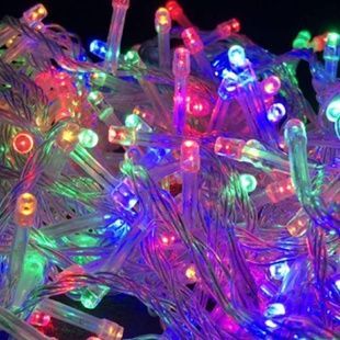 Гірлянда лінійна внутрішня 50м 500LED Light belt 4563 MIX AND 110-5 Прозорий провід, мультиколор
