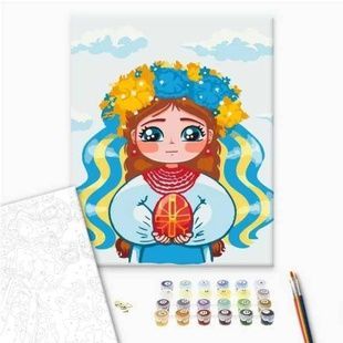 Картина за номерами Маленька україночка &copy; Ольга Бородай BS53155