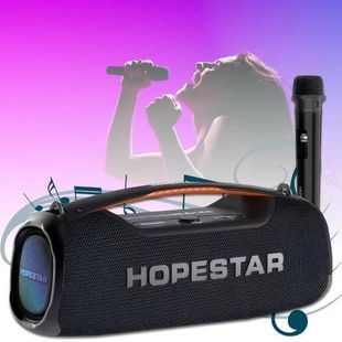 Бездротова колонка з підсвічуванням 100W 507 x 188 x 223 мм Bluetooth Hopestar A60 Чорний