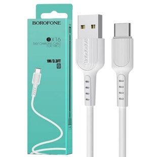 Кабель для зарядного пристрою 1м BOROFONE BX16 Білий