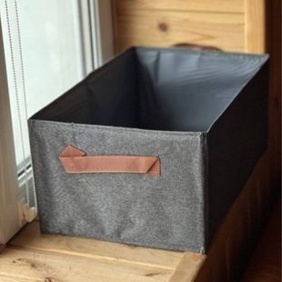 Коробка складная для хранения вещей 45*28см storage box Серая