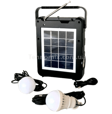 Портативна сонячна радіо станція із сонячною панеллю NNS Solar Charge NS-8033LS Bluetooth+FM+USB