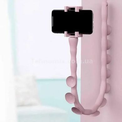 Держатель для телефона в виде гусеницы Cute Worm Lazy Phone Holder Розовый