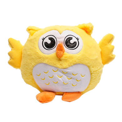 Іграшка- подушка Сова з пледом 3 в 1 жовтий