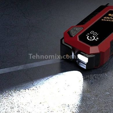 Автомобільний пусковий пристрій для акумулятора JUMP STARTER + Компресор