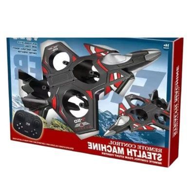 Літак на радіокеруванні Винищувач toy airplane AND JX2085 Чорний із синім