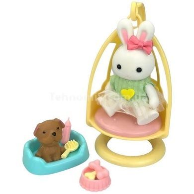 Игровой набор Зайка на качельке 6654 Розовый