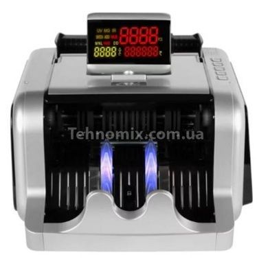Рахункова машинка з дисплеєм із детектором валют Model-2600 Сіра з чорним