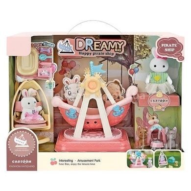 Игровой набор Зайка на качельке 6654 Розовый