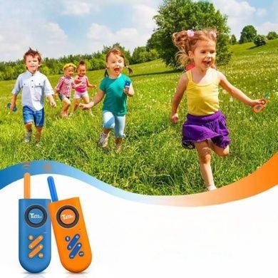 Рация детская игровая 3*ААА до 500м 2шт R-841 Синяя и желтая