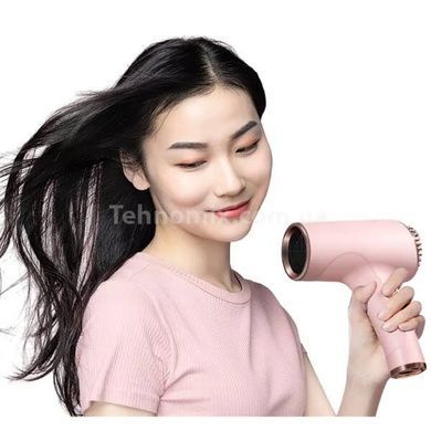 Фен бездротовий для волосся Portable Hair Dryer 2600 mAh Рожевий