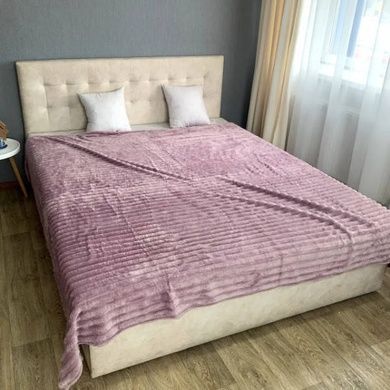 Плед Королевский шарпей 180х200см рельефный в полоску 4,5см 32064 Малиновый