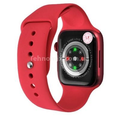 Годинник наручний з голосовим викликом та бездротовою зарядкою 44 mm Aluminium Smart Watch Series 7 Z37 Червоний