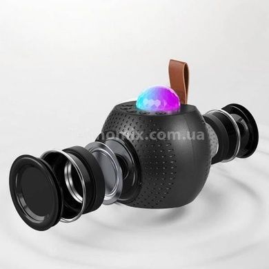 Колонка портативна з 2 караоке мікрофонами та диско-кулею Bluetooth LED Z1 Чорна