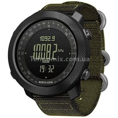 Годинник чоловічий тактичний North Edge Apache Green 5BAR змінний ремінець